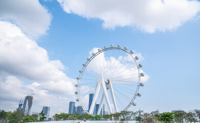 Ferris Wheel of Light in the Bay Area of Binhai Cultural Park, Shenzhen, China