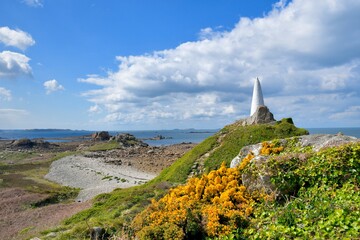 Beautiful seascape at Port-Blanc Penvenan in Brittany. France