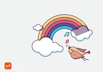 Rainbow icon design isolated on white background. Rainbow colorful illustration. Rainbow icon vector logo t.svg