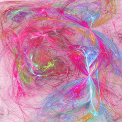 Fractal gravel. Abstract colorful picture