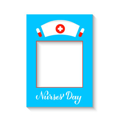 Nurses day photobooth frame. Photo booth props. Medical party decorations.