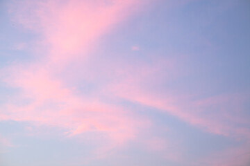 Photo sky rainbow tones in the evening 03