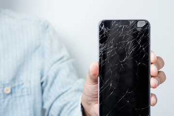 Broken smart phone