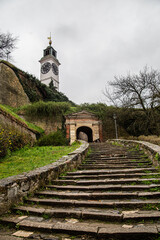 clock tower on the Petrovaradin fortress in Novi Sad
