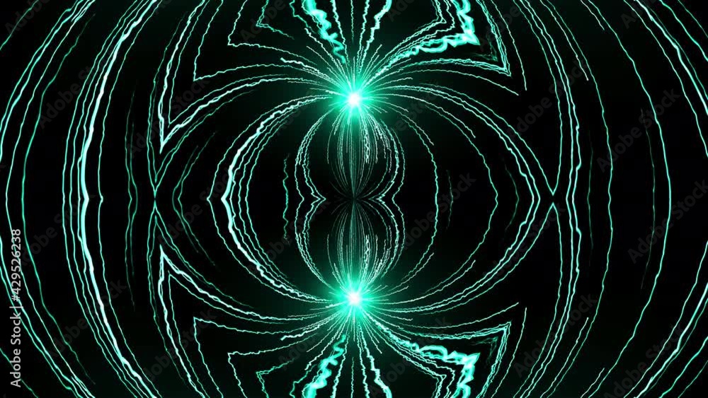 Aufkleber bright beams 3d render of festive carnival lights. star rays celebration parties with shiny explosio