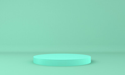 Modern 3D abstract background platform for product presentation.