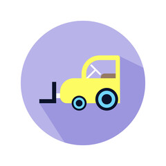 Flat Crane Icon Art Vector Design