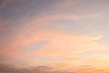Fototapeta na wymiar colorful sunset clouds over sky