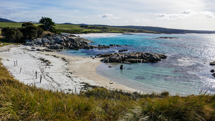 Beach, The Gardens, Bay of Fires, Tasmania, Australia
