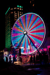 wheel at night