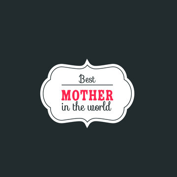 Happy mother's day, mother's day. greetings, mother's love vector image