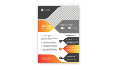 Corporate business flyer template Premium Vector design