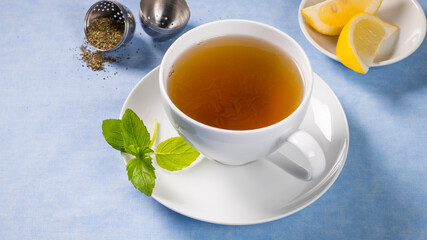 Cup Of Hot Peppermint Tea