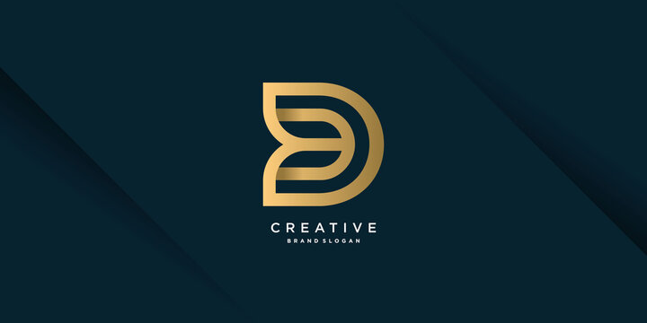 Monogram D logo with creative unique concept for business, company or person part 6