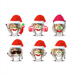 Santa Claus emoticons with tachigui soba cartoon character