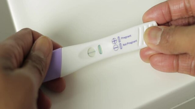 Pregnancy test with negative results
