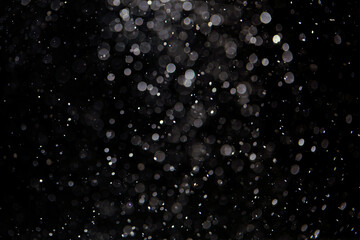 Black bokeh texture