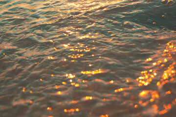 golden light over the water