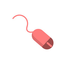 Computer mouse icon. Vector illustration. Business concept mouse. Flat design style.