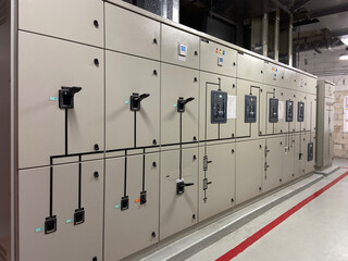 Electrical switch control cabinet, industrial electrical switch cabinet or power plant