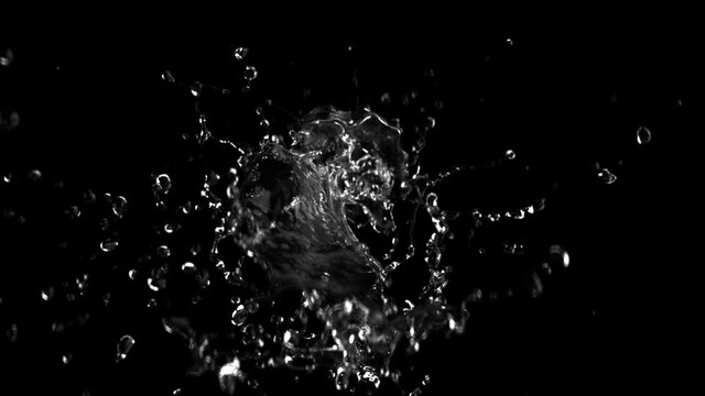 Amazing beautiful and mesmerizing fountain. The force of surface tension creates amazing droplets and liquid surfaces. Caramel, chocolate, water and orange juice. With alpha channel, ready to use for 