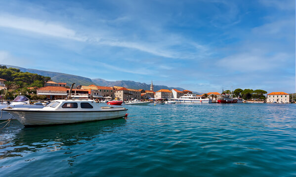 Panorama of the island of Hvar. Dolmatia, Croatia