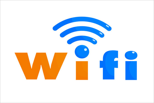 WIFI icon or logo isolated sign symbol vector illustration - high quality blue and 
Orange color style vector icons.