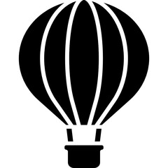 hot air balloon icon vector