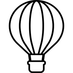 Obraz premium hot air balloon icon vector