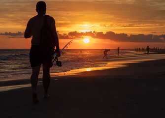 Atardecer en la playa