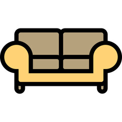 couch icon vector