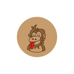 the monkey sneered