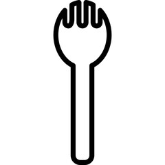 wooden spoon icon vector