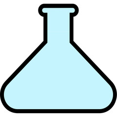 erlenmeyer flask icon vector
