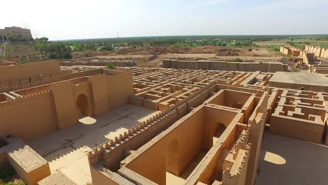 Babylon Archaeological Theater - Iraq Hilla Governorate, the ancient city of Babylon