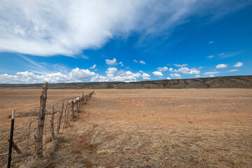 A Fence Line at Vermilion Cliffs National Monument, Arizona