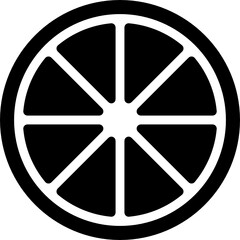 lemon slice icon vector