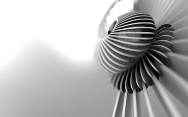 geometric abstract uniform background. 3d render