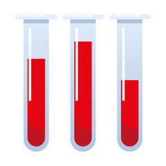 test tubes blood