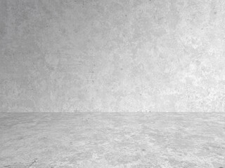 empty gray interior with concrete wall