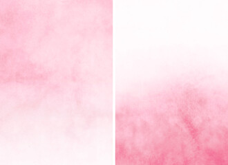 Obraz premium Tender color sky with clouds in two backgrounds. Watercolor