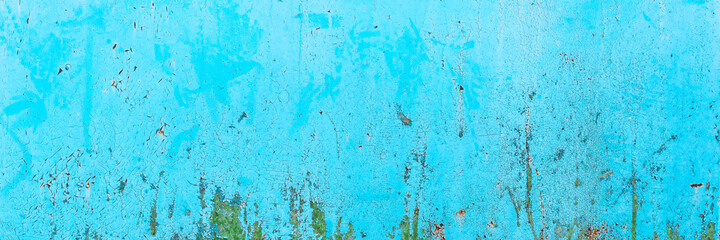 banner. blue old wood texture backgrounds. roughness and cracks.