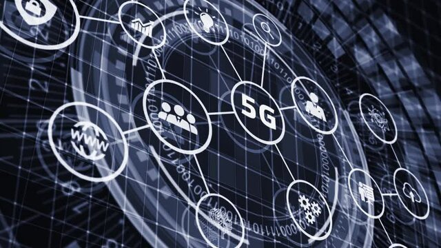 The concept of 5G network, high-speed mobile Internet, new generation networks. Business, modern technology, internet and networking concept.
