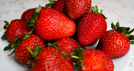 strawberries in a bowl