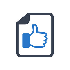 Approved file icon vector graphic illustration