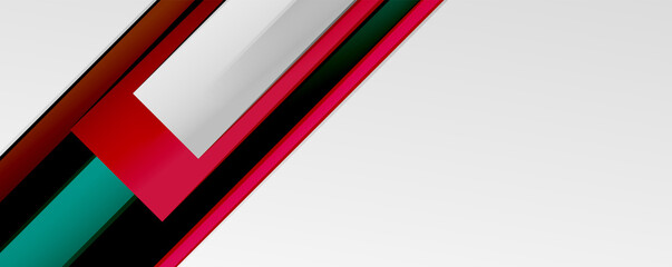 Multicolored lines background. Design template for business or technology presentations, internet posters or web brochure covers