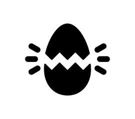 Break the egg in to half isolated.