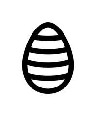 Lines paint decoration easter egg vector.