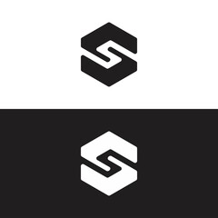 s logo design simple and clean
