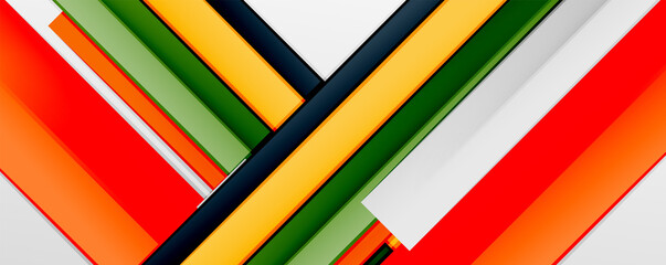 Multicolored lines background. Design template for business or technology presentations, internet posters or web brochure covers